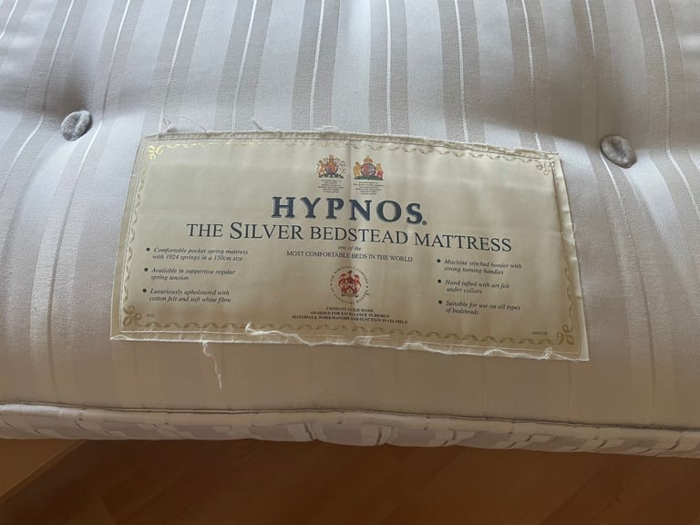 King size bed and mattress for sale 