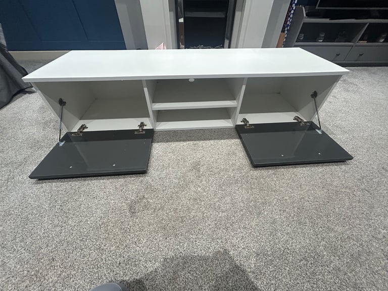 Tv stand with storage cupboards