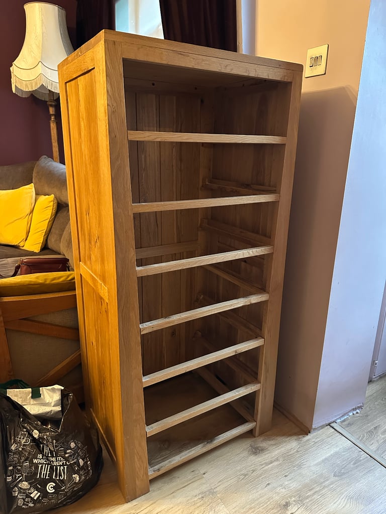 Oak Tall Chest of Drawers - 7 Drawer Bedroom Storage Unit