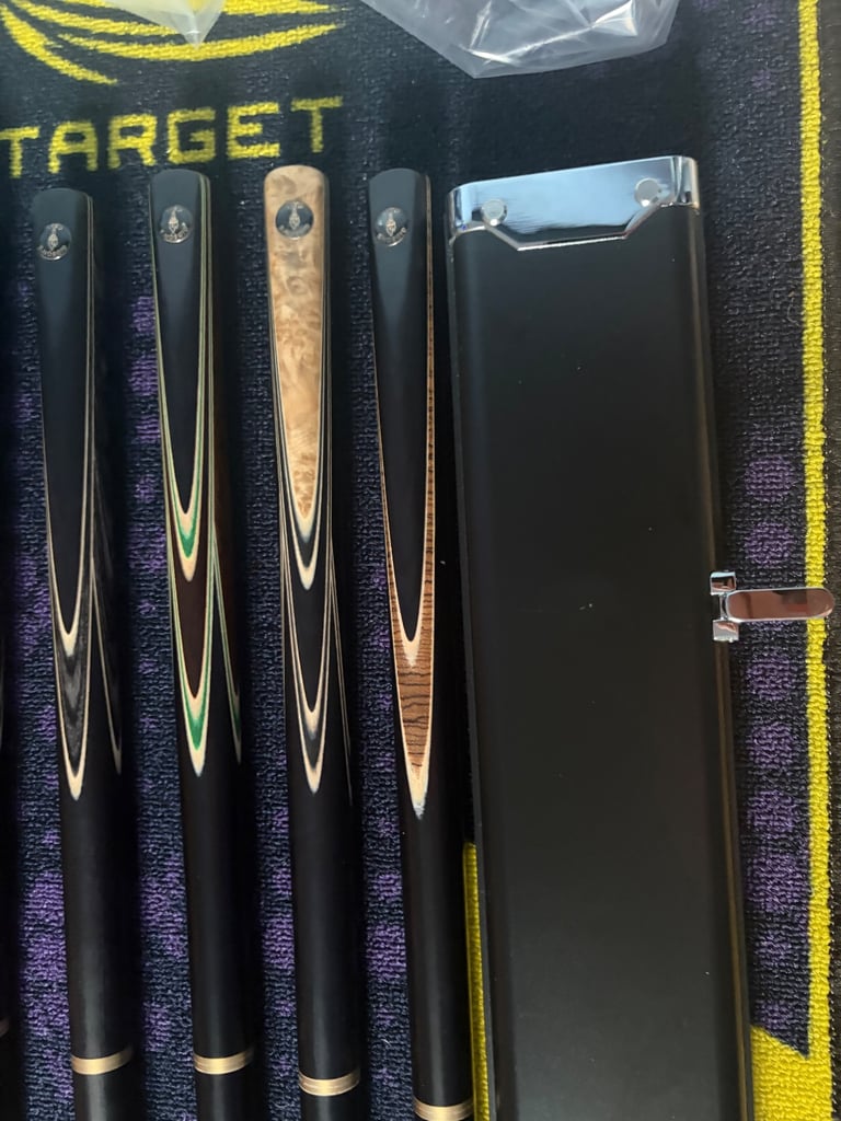 image for Snooker cues and cases for sale brand new 