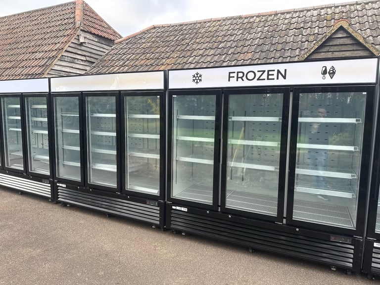 Commercial upright display fridge or freezer display cafe shop supermarket 
