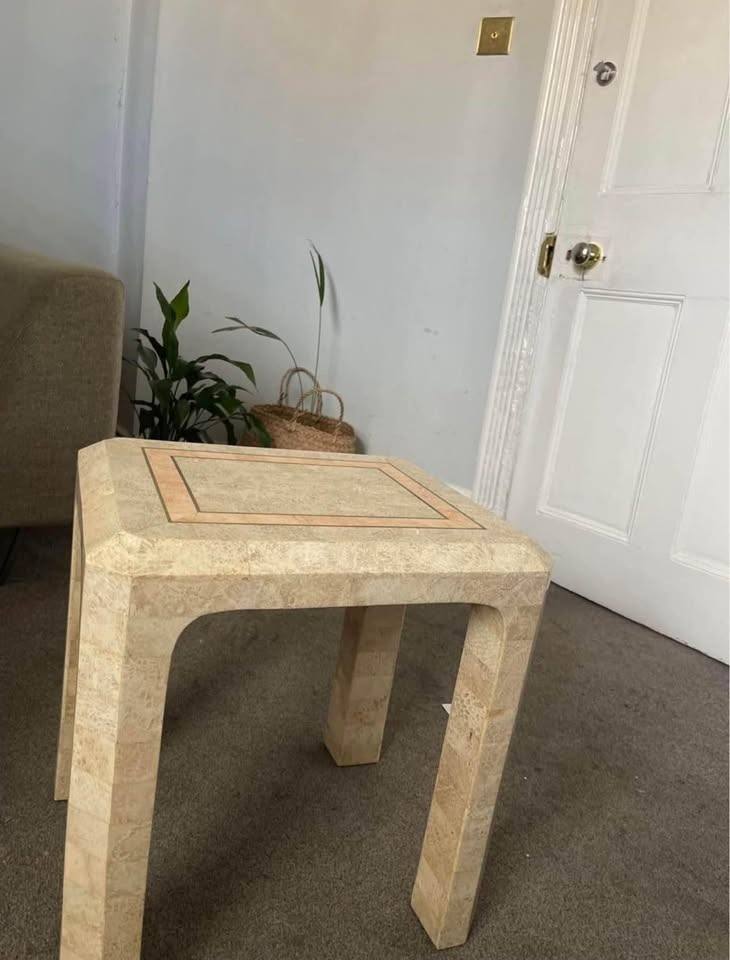 MID CENTURY MARBLE TABLE 