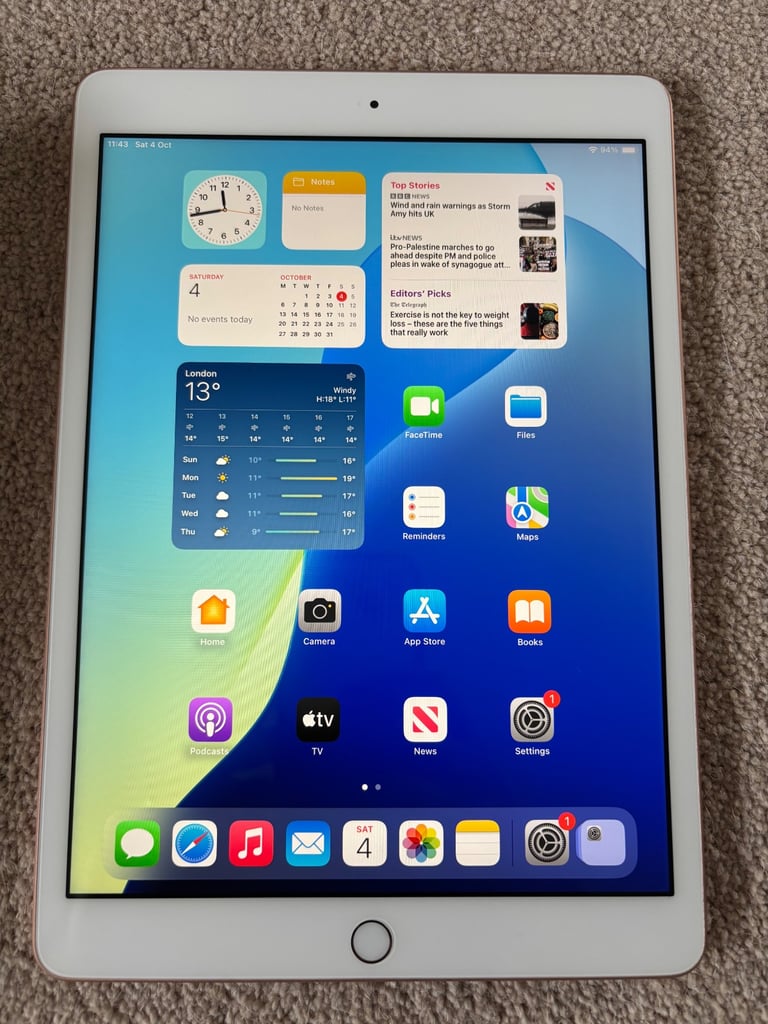 image for iPad 8th Generation - Rose Gold - with original box - excellent condition