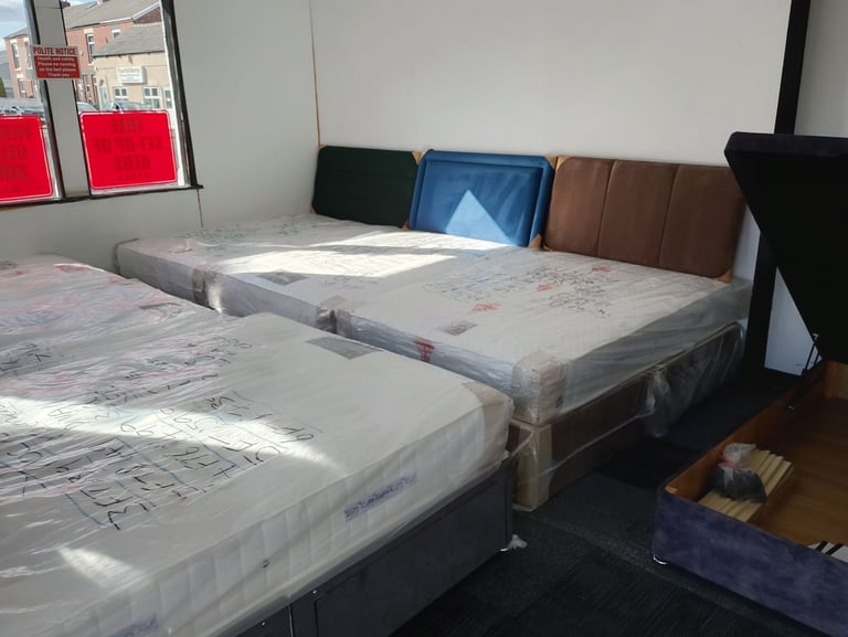 image for A selection of quality beds and mattresses 3ft 4ft 4ft6 5ft 6ft from £289