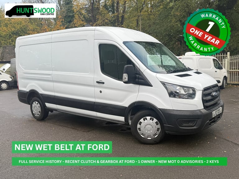2022 FORD TRANSIT 2.0L 350 DIESEL WHITE LONG WHEELBASE PANEL VAN - NEW WET BELT