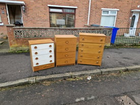 Selection of chests of drawers £39 a piece 