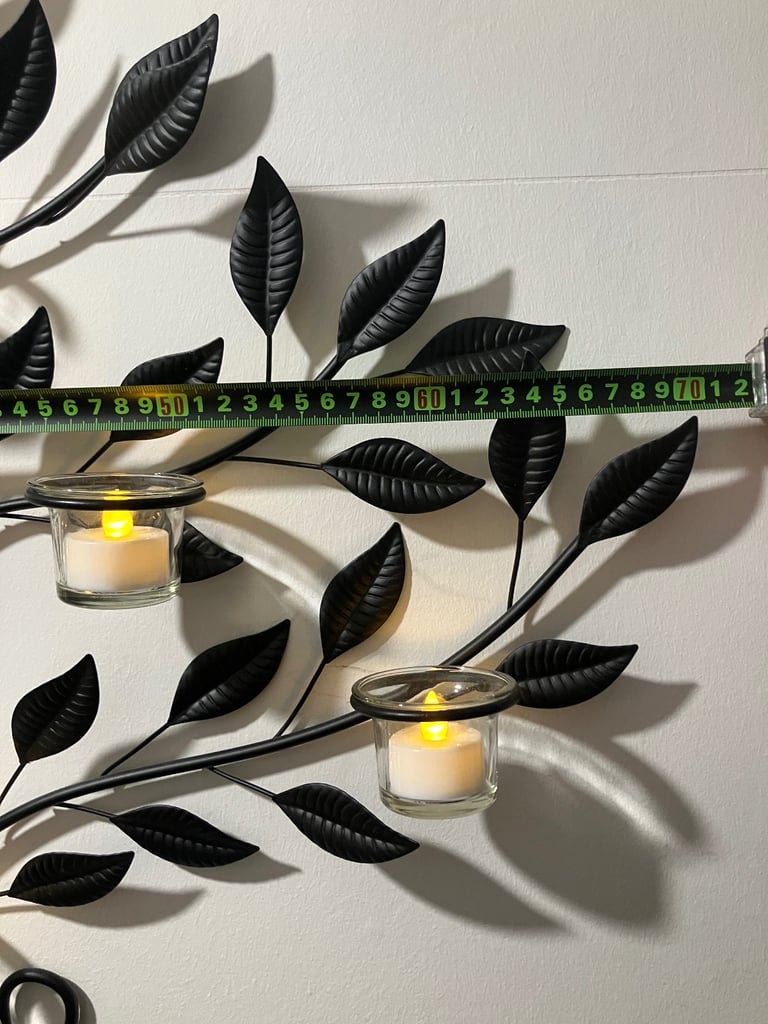 Tea light holder and wall art.