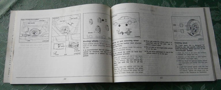 Nissan Sunny, Owners Manual, 1986