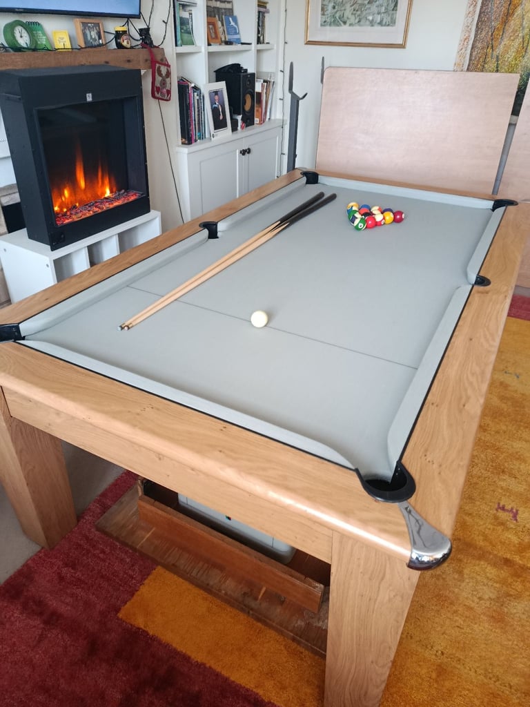 image for POOL TABLE WITH DINING TABLE TOP