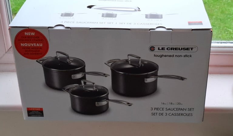 LE CREUSET  X 3 POTS....