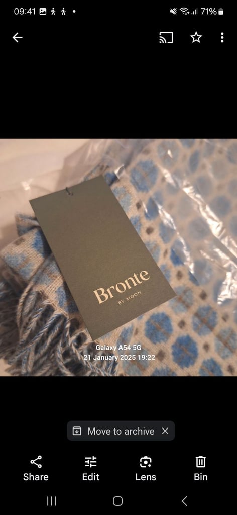 image for BRAND NEW BRONTE BY MOON MERINO LAMBSWOOL THROW 