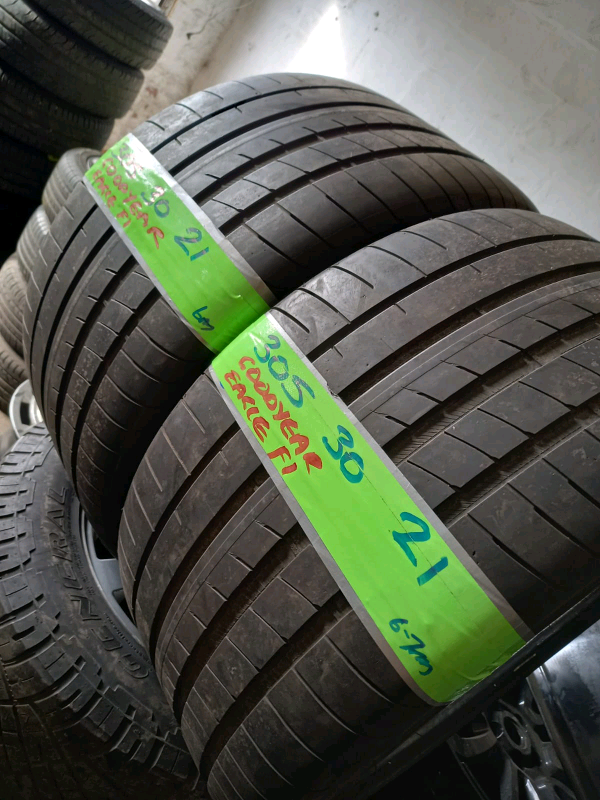 305 30 21 goodyear eagle F1s tyres 8mm tread only£120 free fit & bal