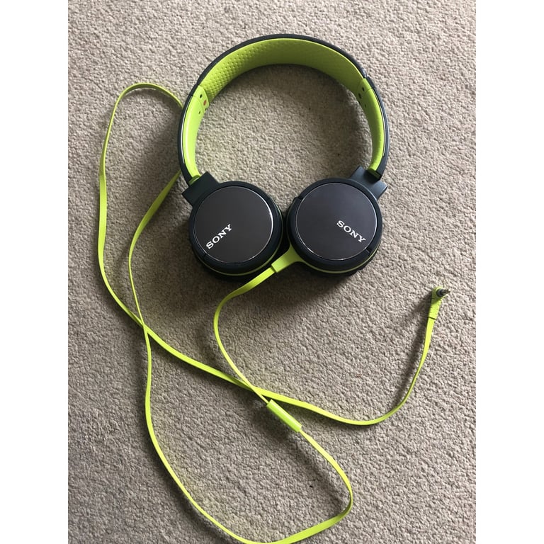 Sony Headphones Mdr-zx660 Airtight Foldable Lime Green