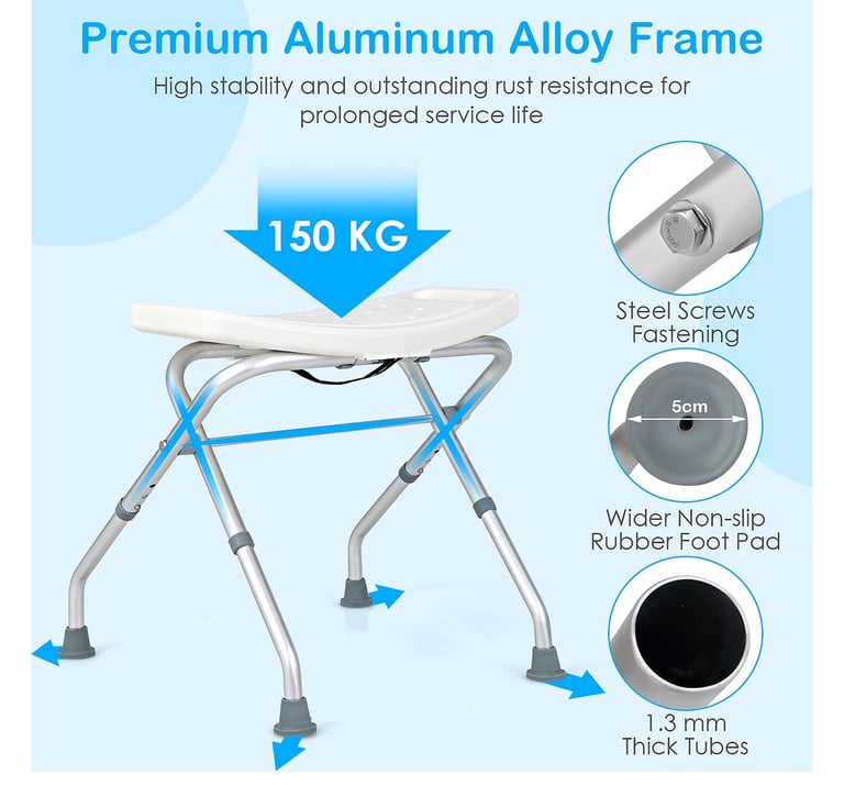 Costway folding shower/ bath stool