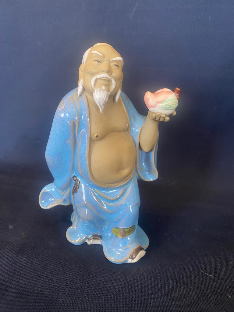 A scarce collection of 6 pieces of Chinese handcrafted clay pieces of Mudmen characters