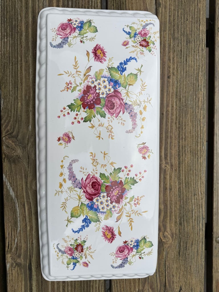 HERITAGE TOILET PAN SET VICTORIAN STYLE FLORAL 