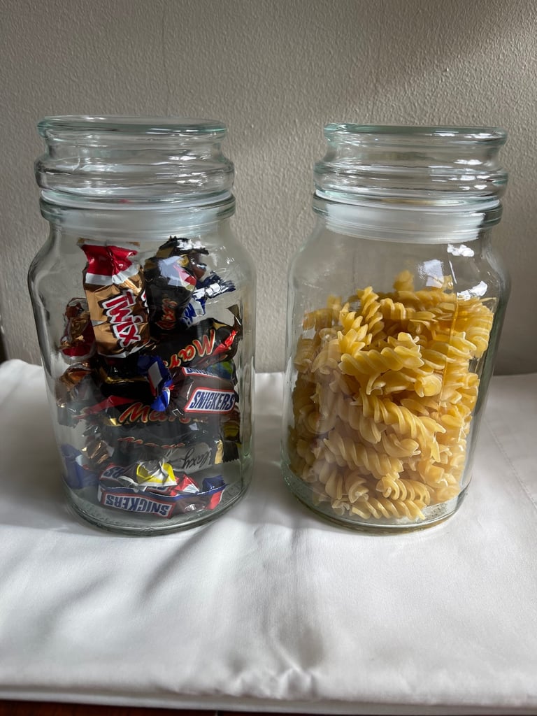 image for Two Glass Storage Jars