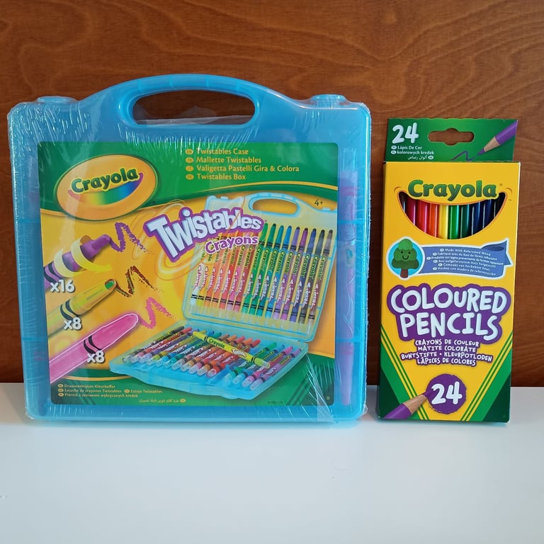 New Twistable Case and 24 new Crayola pencil crayons 