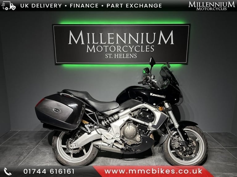 2007 KAWASAKI VERSYS KLE 650 ADVENTURE TOURER WITH PANNIERS AND HEATED GRIPS