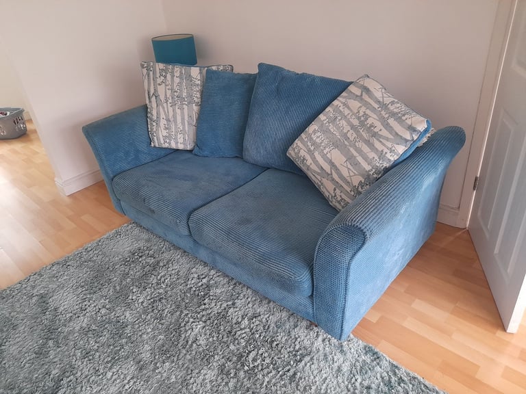 Teal dfs sofa 3 seater sofa greeny/blue
