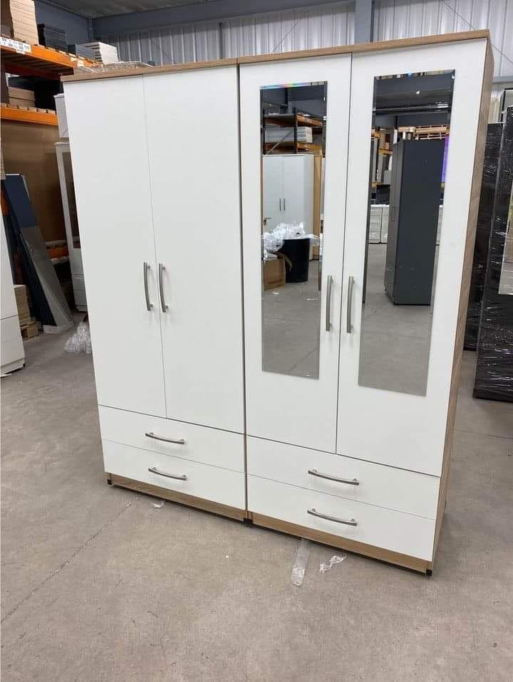 Modern Bedroom Furniture. Bedroom Suit Includes Bedside Tables, Chest of Drawers and Wardrobes