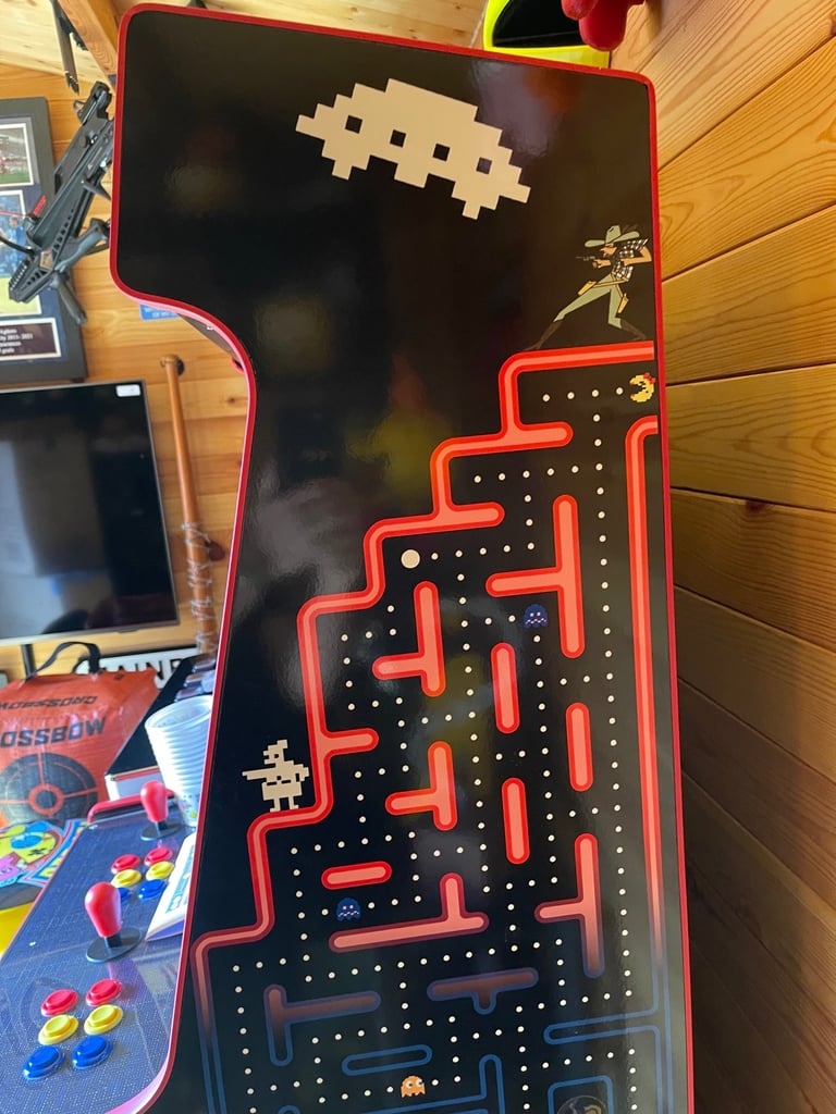 Pacman Arcade Machine & Stool + 15000+ games installed RetroPI - Full Size Upright Arcade Machine