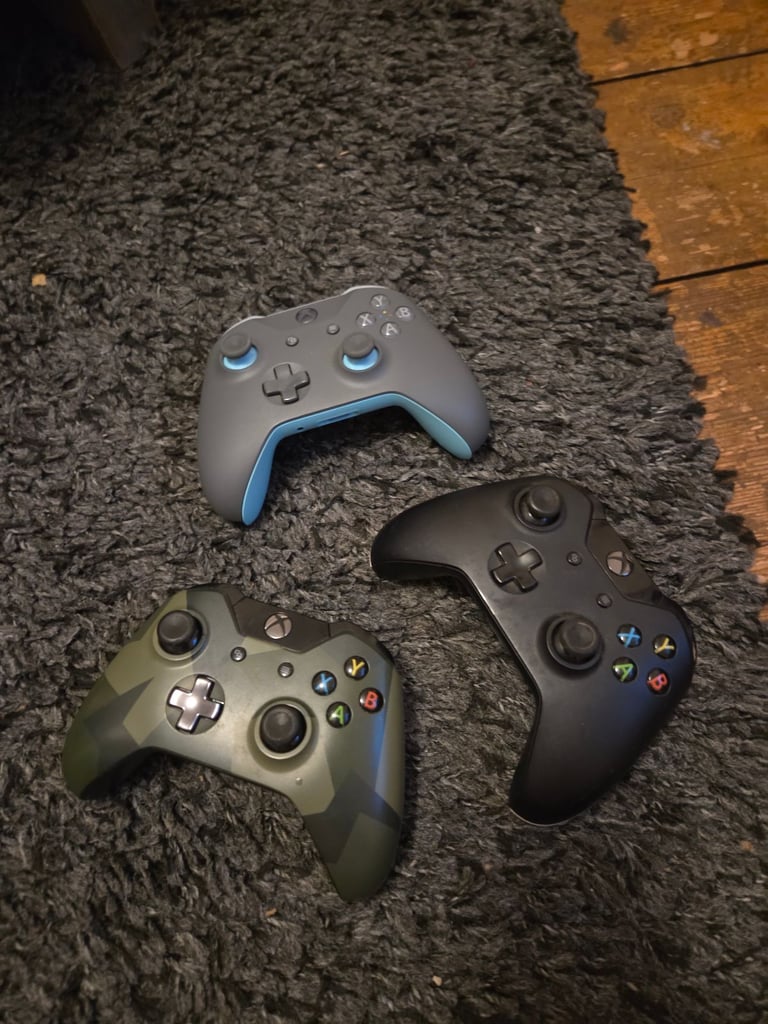 image for 3 xbox controllers