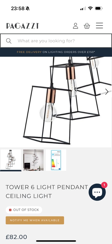 Modern ceiling light