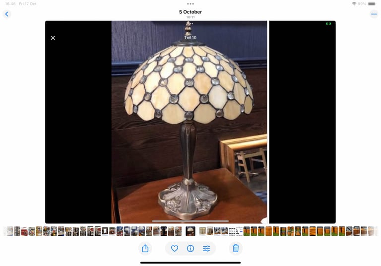 Pair of Tiffany style lamps in good working order