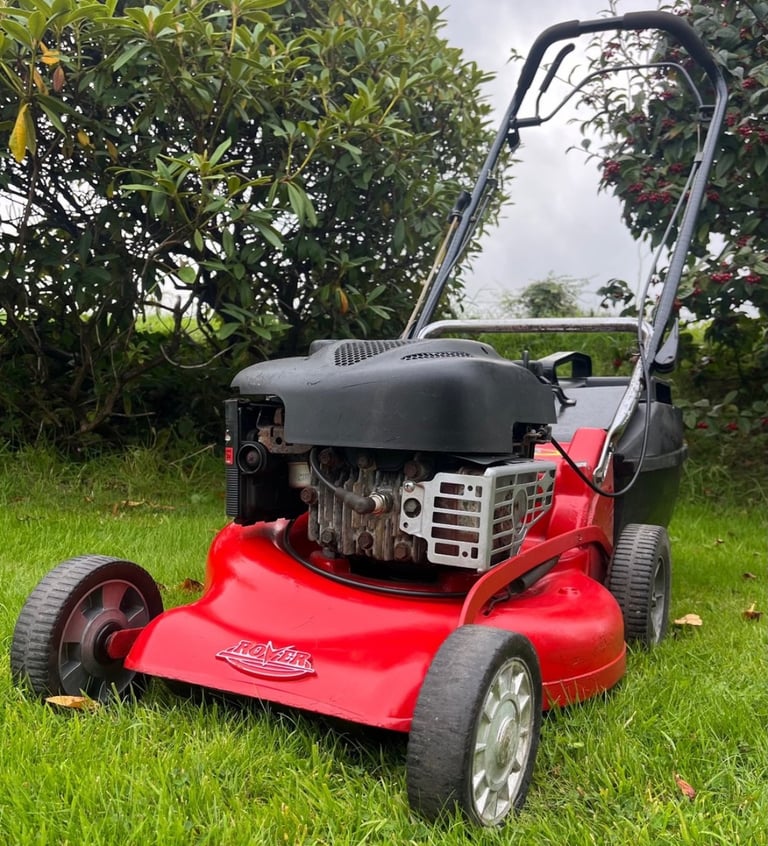 image for Rover 18”cut Selfdrive lawnmower heavy gauge alloy deck 4 blade mower serviced VGC 