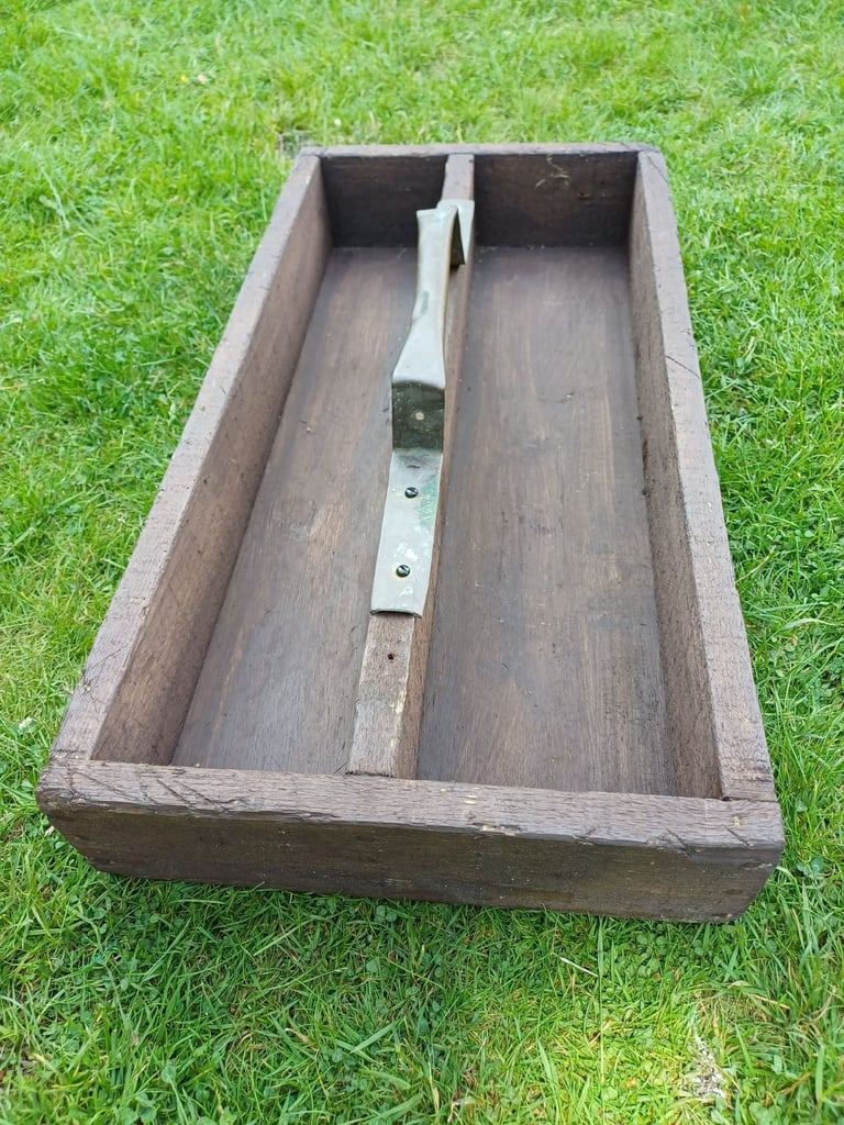 Rough Scratch Built Vintage Builders Roofers Woodern Tool Tray Upcycle Planter Garden Shabby Chic 