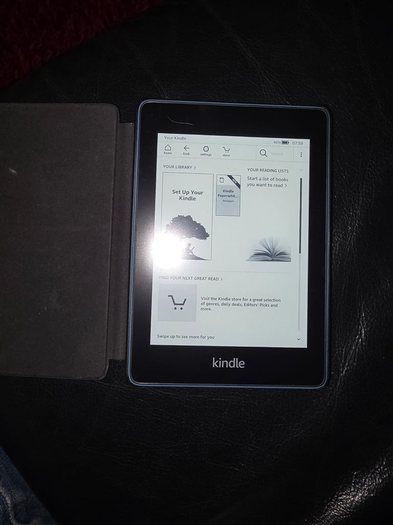 Kindle 7 wifi with hard case.