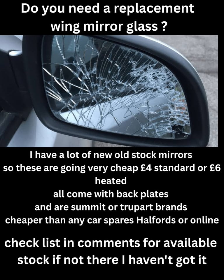 Wing mirror glass 