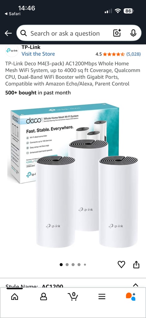 Tp Link Deco Mesh M4 AC1200