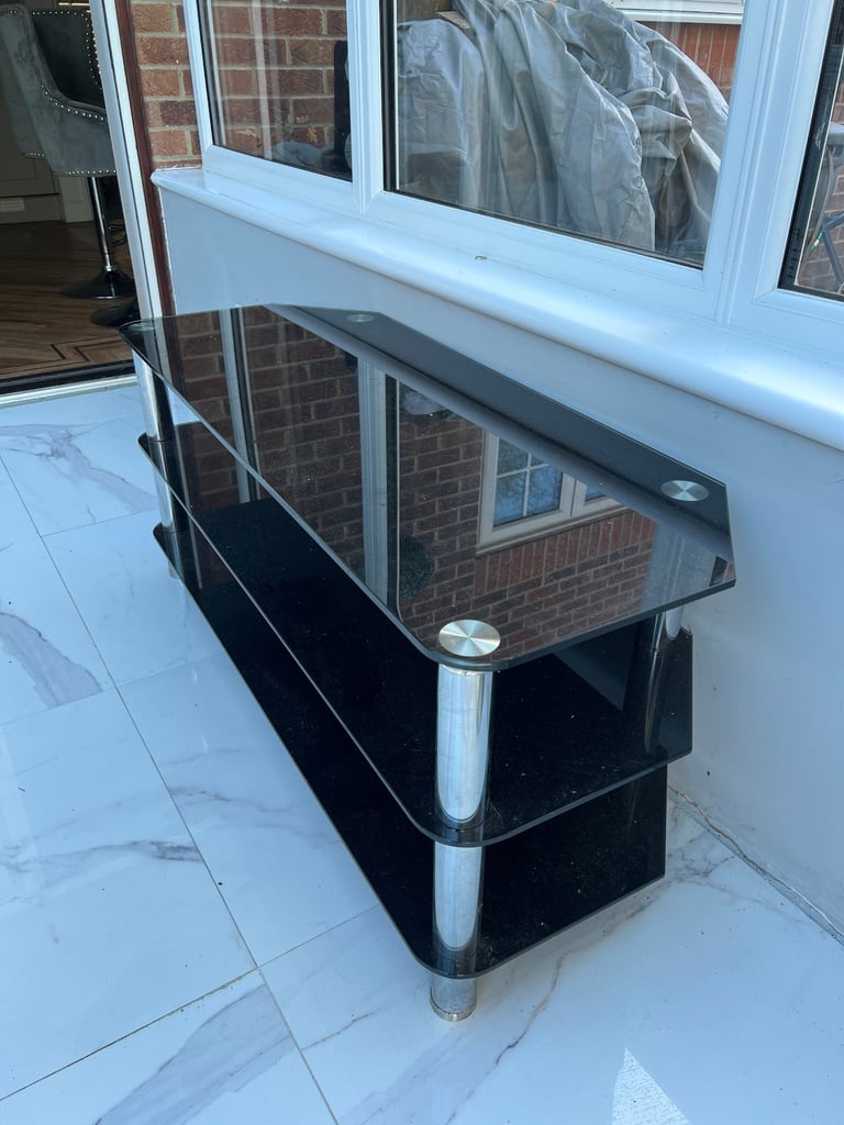 image for Glass Tv stand 