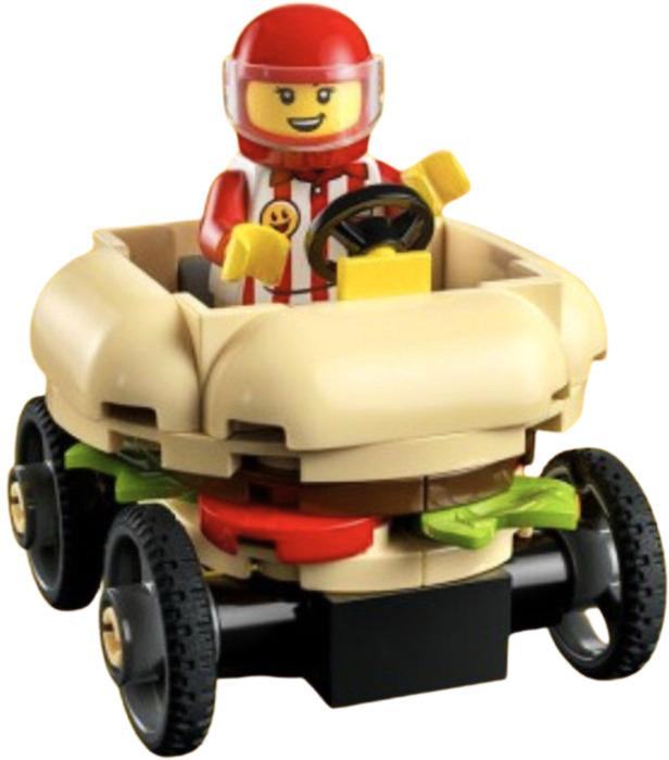 Lego Make And Take Burger Soap Box Racer (6562113) Rare Retired Hamburger Car 