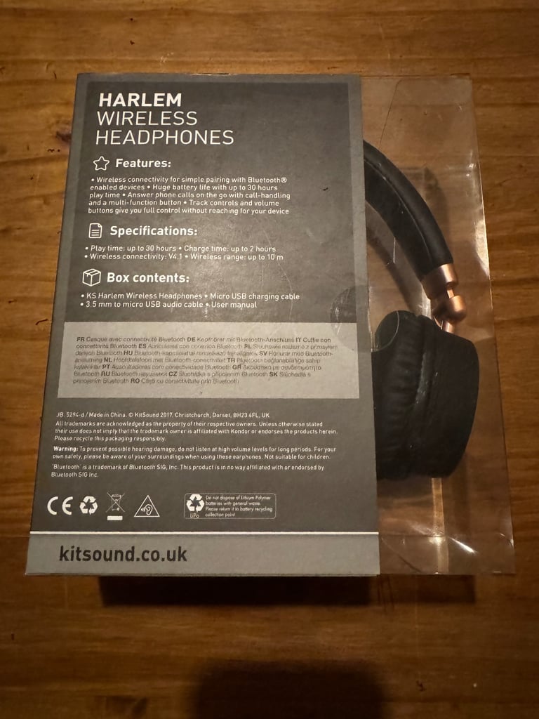 Harlem wireless headphones 