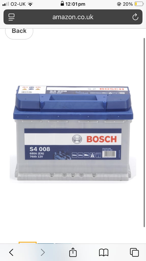 Bosch S4 008 Car Battery 🔋 