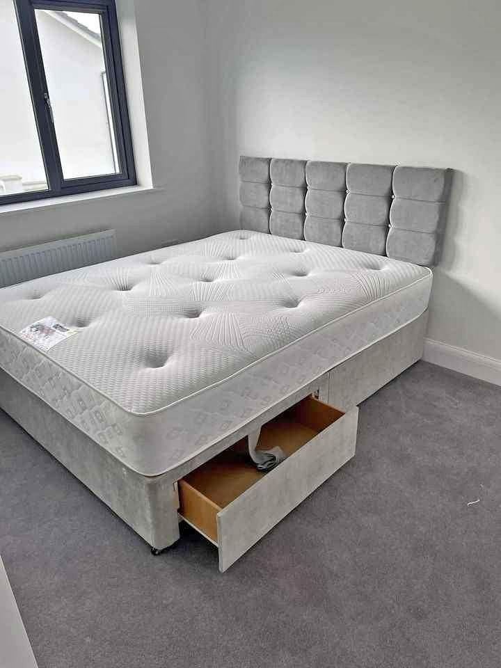image for Free Delivery || Divan King Size Bed Available (Optional)