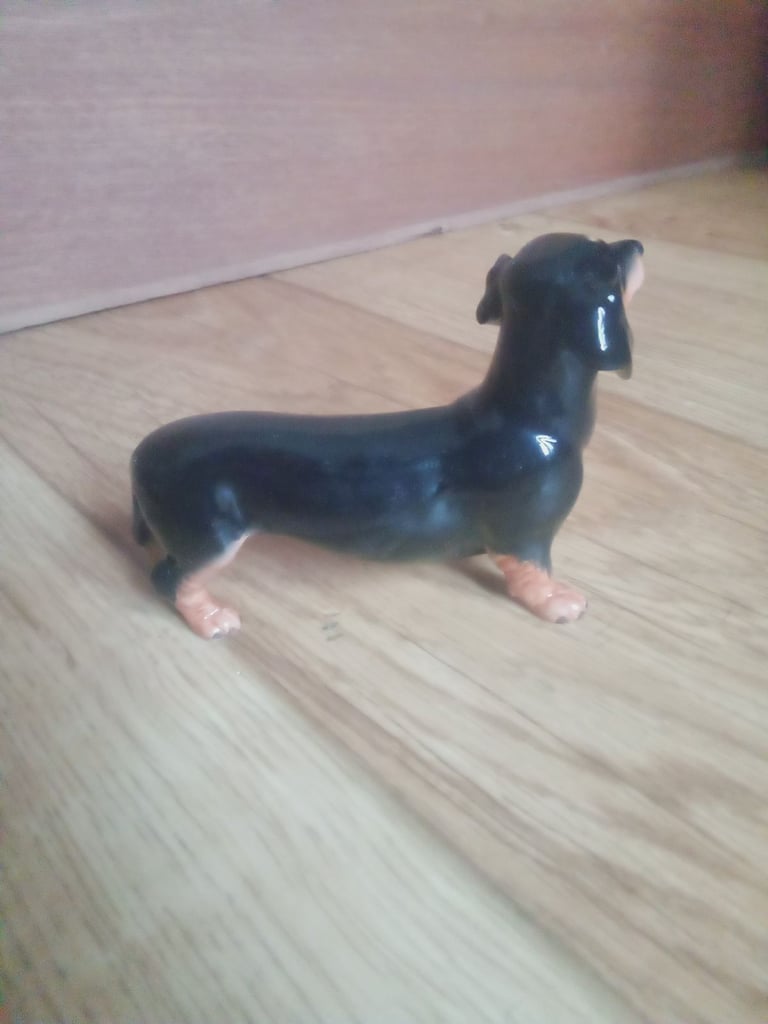 John Beswick Black Dachshund 
