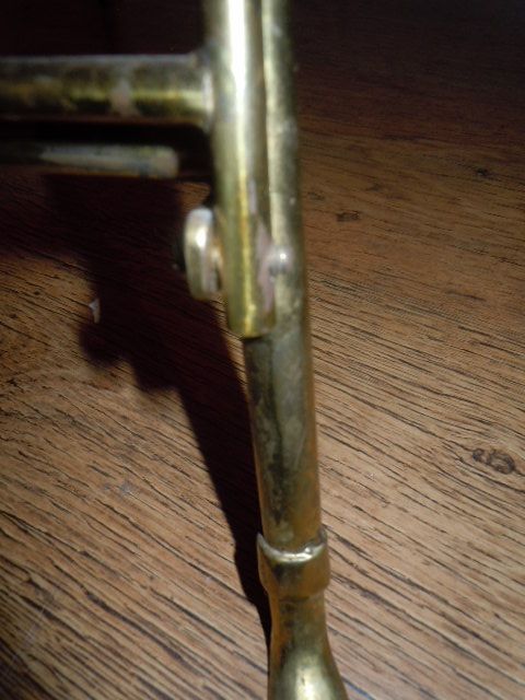 RARE ANTIQUE THREE TIER MAGAZINE BOOK RACK STAND 