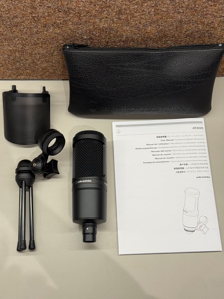 image for 🎤 Audio-Technica AT2020 Microphone Bundle