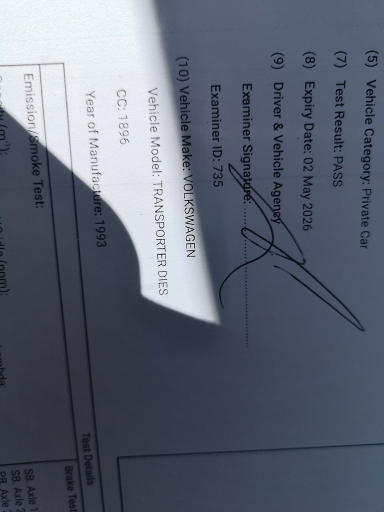 Volkswagen, TRANSPORTER DIES, 1993, 1896 (cc)