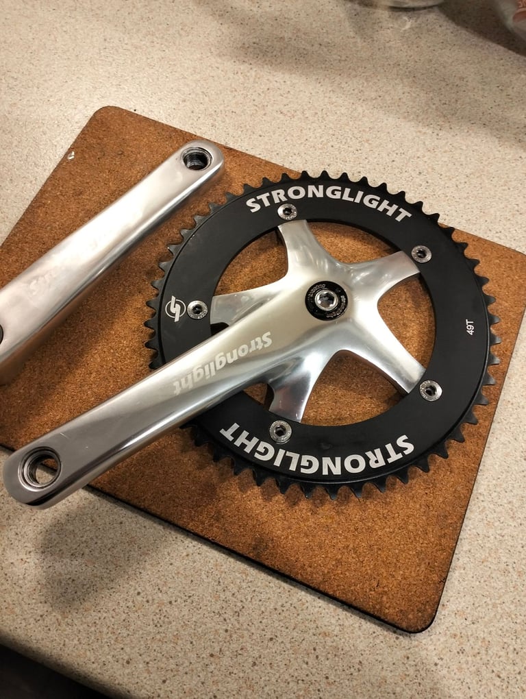 image for Stronglight Track Crankset 165mm 144BCD 49T Chainring 