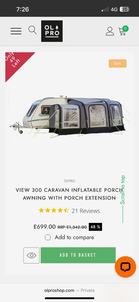 2022 Swift Major 6TD Touring Caravan and Awning