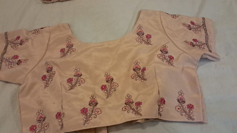 Embroidered saree with blouse