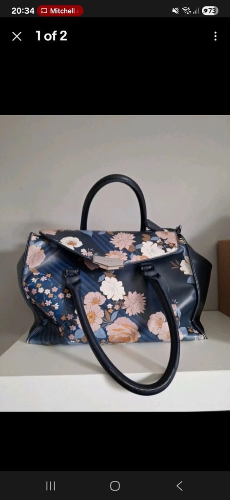image for Fiorelli Handbag Womens Blue / Floral Pattern 