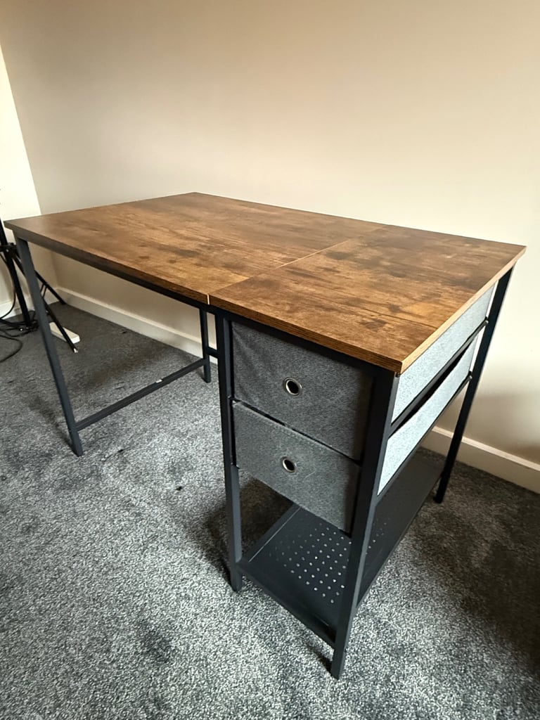 image for Cubiker Computer Home Office Desk with Drawers