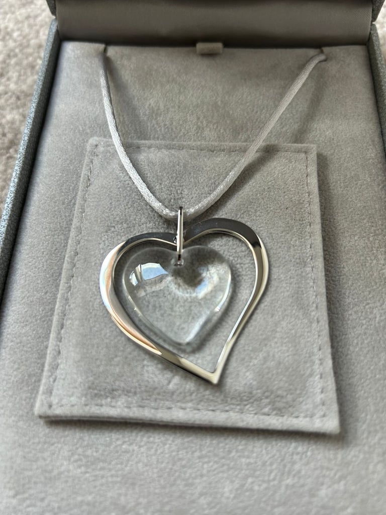 Lalique Clear Crystal Pendant Necklace