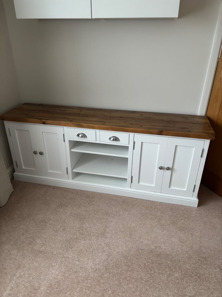 Oak shaker farmhouse tv stand 6ft